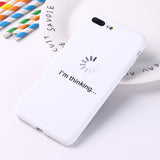 For iPhone 11 Pro Max 8 8Plus X 7 7Plus Soft TPU Silicone Matte Case Girl Sticker Memes Cool Quote Funny Words For  XS Max X XR