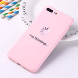 For iPhone 11 Pro Max 8 8Plus X 7 7Plus Soft TPU Silicone Matte Case Girl Sticker Memes Cool Quote Funny Words For  XS Max X XR
