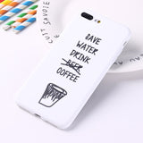 For iPhone 11 Pro Max 8 8Plus X 7 7Plus Soft TPU Silicone Matte Case Girl Sticker Memes Cool Quote Funny Words For  XS Max X XR