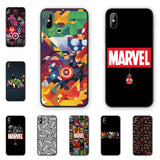 I am Marvel Family Silicone soft Cases cover For iphone XR X XSMAX 5 5S 6 6S 7 8 Plus 11 11ProMax Coque Funda