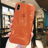 Lovebay For iPhone 7 Phone Case Clear Solid Candy Color For iPhone 11 Pro XS Max 6 6s 7 8 Plus X XR Soft TPU Silicone Back Cover