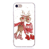 Phone Cases For iPhone 8 7 Plus 6 6S Case Christmas Soft Silicone Santa Claus Case for iPhone 5 5S SE XS Max X XR Cover Capa