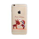 Phone Cases For iPhone 8 7 Plus 6 6S Case Christmas Soft Silicone Santa Claus Case for iPhone 5 5S SE XS Max X XR Cover Capa