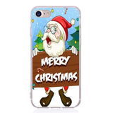 Phone Cases For iPhone 8 7 Plus 6 6S Case Christmas Soft Silicone Santa Claus Case for iPhone 5 5S SE XS Max X XR Cover Capa