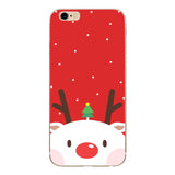 Phone Cases For iPhone 8 7 Plus 6 6S Case Christmas Soft Silicone Santa Claus Case for iPhone 5 5S SE XS Max X XR Cover Capa