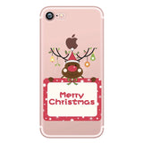 Phone Cases For iPhone 8 7 Plus 6 6S Case Christmas Soft Silicone Santa Claus Case for iPhone 5 5S SE XS Max X XR Cover Capa