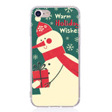 Phone Cases For iPhone 8 7 Plus 6 6S Case Christmas Soft Silicone Santa Claus Case for iPhone 5 5S SE XS Max X XR Cover Capa