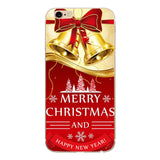 Phone Cases For iPhone 8 7 Plus 6 6S Case Christmas Soft Silicone Santa Claus Case for iPhone 5 5S SE XS Max X XR Cover Capa