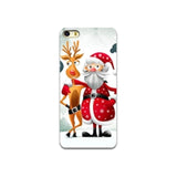 Phone Cases For iPhone 8 7 Plus 6 6S Case Christmas Soft Silicone Santa Claus Case for iPhone 5 5S SE XS Max X XR Cover Capa