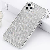 LLZ.COQUE Glitter Bling Rhinestone Case for Iphone 11 Pro Max X XR XS MAX Crystal Case for Iphone 8 7 Plus 6 6s Soft TPU Cover