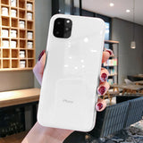 Lovebay Transparent Shockproof Frame Phone Case For iPhone 7 8 6 6s Plus 11 Pro X XR XS Max Soft TPU Silicone Solid Back Cover