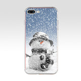 241H Animated Winter snowman snow Soft TPU Silicone Cover Case For Apple iPhone  6 6s 7 8 plus Case
