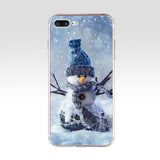 241H Animated Winter snowman snow Soft TPU Silicone Cover Case For Apple iPhone  6 6s 7 8 plus Case