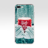 241H Animated Winter snowman snow Soft TPU Silicone Cover Case For Apple iPhone  6 6s 7 8 plus Case