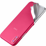 For iPhone 5s 7 8 Plus X XS MAX Solid Color Decal Ice Film Full Body Sticker Wrap Skin Case Cover Funda Films For 6 6s Protector