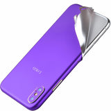 For iPhone 5s 7 8 Plus X XS MAX Solid Color Decal Ice Film Full Body Sticker Wrap Skin Case Cover Funda Films For 6 6s Protector