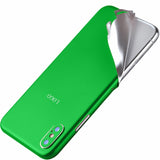 For iPhone 5s 7 8 Plus X XS MAX Solid Color Decal Ice Film Full Body Sticker Wrap Skin Case Cover Funda Films For 6 6s Protector