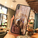 Glitter Gold Marble Case For iPhone X XS Max XR 7 Soft TPU Granite Geometry Cover For iPhone 7 8 6 6s Plus Cover Phone Case