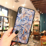 Glitter Gold Marble Case For iPhone X XS Max XR 7 Soft TPU Granite Geometry Cover For iPhone 7 8 6 6s Plus Cover Phone Case