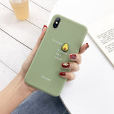 Lovebay Cute 3D Pattern Phone Case For iPhone 11 Pro XS Max XR X 8 7 6 6S Plus 11 Lovely Fruit Avocado Soft TPU Candy Back Cover
