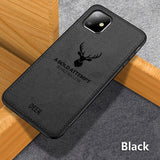 Hot Cloth Texture Deer 3D Soft TPU Magnetic Car Case For IPHONE 11 Pro Max Built-in Magnet Plate Case For iPhone 11 Pro Max Cover