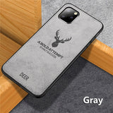 Hot Cloth Texture Deer 3D Soft TPU Magnetic Car Case For IPHONE 11 Pro Max Built-in Magnet Plate Case For iPhone 11 Pro Max Cover