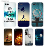 Transparent Silicone Cover I Love Basketball for iPhone 11 11Pro XS MAX XR X 8 7 6S 6 Plus 5S Phone Case