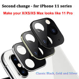 Rear Camera Protector Cover Stick for iPhone X Xs Max Seconds Change For iPhone 11 pro Max Protector Fake Back Camera Sticker
