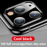 For iPhone 11 Case Metal Camera Lens Tempered Glass For iPhone 11 Pro Max Cover Back Screen Protector Rear Protection Ring Film