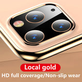 For iPhone 11 Case Metal Camera Lens Tempered Glass For iPhone 11 Pro Max Cover Back Screen Protector Rear Protection Ring Film