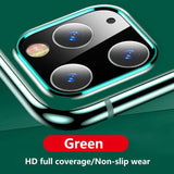 For iPhone 11 Case Metal Camera Lens Tempered Glass For iPhone 11 Pro Max Cover Back Screen Protector Rear Protection Ring Film