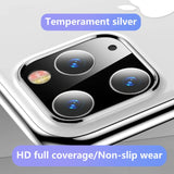 For iPhone 11 Case Metal Camera Lens Tempered Glass For iPhone 11 Pro Max Cover Back Screen Protector Rear Protection Ring Film