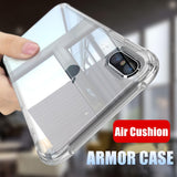 Shockproof Clear Protect Cover for iPhone X Case Soft TPU Hard Plastic Back Case For iPhone 6s 6 7 8 Plus 5 5s 11 xs max xr Case