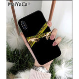 MaiYaCa off yellow warning TPU Silicone Phone Case Cover for Apple iphone 11 pro 8 7 66S Plus X XS MAX 5S SE XR Cover