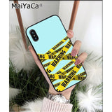 MaiYaCa off yellow warning TPU Silicone Phone Case Cover for Apple iphone 11 pro 8 7 66S Plus X XS MAX 5S SE XR Cover
