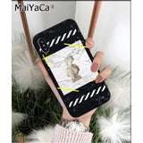 MaiYaCa off yellow warning TPU Silicone Phone Case Cover for Apple iphone 11 pro 8 7 66S Plus X XS MAX 5S SE XR Cover