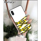 MaiYaCa off yellow warning TPU Silicone Phone Case Cover for Apple iphone 11 pro 8 7 66S Plus X XS MAX 5S SE XR Cover