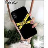 MaiYaCa off yellow warning TPU Silicone Phone Case Cover for Apple iphone 11 pro 8 7 66S Plus X XS MAX 5S SE XR Cover