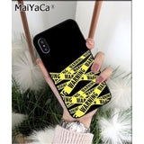 MaiYaCa off yellow warning TPU Silicone Phone Case Cover for Apple iphone 11 pro 8 7 66S Plus X XS MAX 5S SE XR Cover