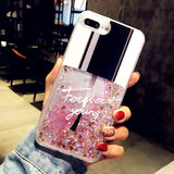 Liquid Dynamic Quicksand Glitter Phone Case For iphone 5 5S SE 6S 6 7 8 Plus X XR XS MAX Protective Nail Polish Sequins Cover