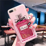 Liquid Dynamic Quicksand Glitter Phone Case For iphone 5 5S SE 6S 6 7 8 Plus X XR XS MAX Protective Nail Polish Sequins Cover
