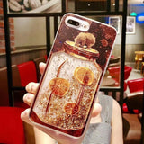 Liquid Dynamic Quicksand Glitter Phone Case For iphone 5 5S SE 6S 6 7 8 Plus X XR XS MAX Protective Nail Polish Sequins Cover
