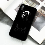 Ruicaica Black and white line art Smart Cover Black Soft Shell Phone Case for iPhone X XS MAX 6 6S 7 7plus 8 8Plus 5 5S XR