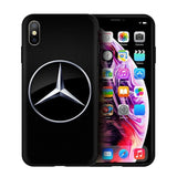 EWAU Mercedes Logo Silicone phone case for iphone 5 5s SE 6 6s 7 8 plus X XR XS 11 Pro Max