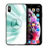 EWAU Mercedes Logo Silicone phone case for iphone 5 5s SE 6 6s 7 8 plus X XR XS 11 Pro Max