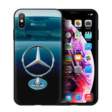 EWAU Mercedes Logo Silicone phone case for iphone 5 5s SE 6 6s 7 8 plus X XR XS 11 Pro Max