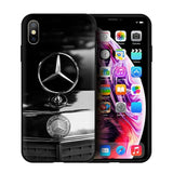 EWAU Mercedes Logo Silicone phone case for iphone 5 5s SE 6 6s 7 8 plus X XR XS 11 Pro Max