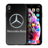 EWAU Mercedes Logo Silicone phone case for iphone 5 5s SE 6 6s 7 8 plus X XR XS 11 Pro Max