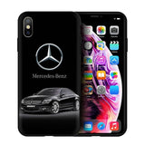 EWAU Mercedes Logo Silicone phone case for iphone 5 5s SE 6 6s 7 8 plus X XR XS 11 Pro Max