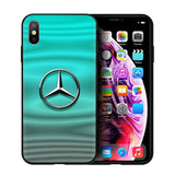 EWAU Mercedes Logo Silicone phone case for iphone 5 5s SE 6 6s 7 8 plus X XR XS 11 Pro Max
